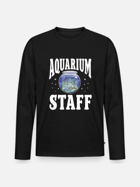 Aquariophile d’aquarium d’aquarium - T-shirt manches longues Premium bio Homme - noir