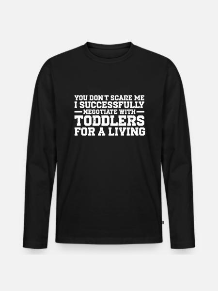 Babysitter Babysitting - Men's Premium Organic Long Sleeve Shirt - black