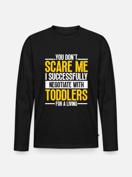 Babysitter Babysitting - Men's Premium Organic Long Sleeve Shirt - black