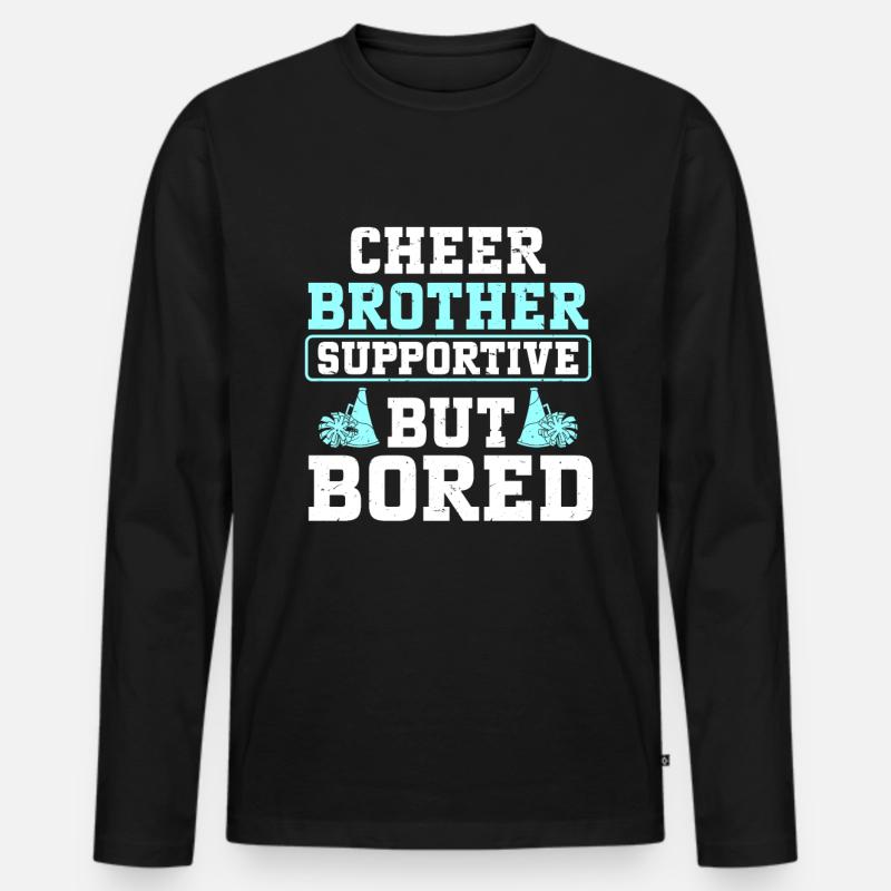 Cheerleading Cheerleader Base Flyer - Männer Premium Bio Langarmshirt - Schwarz