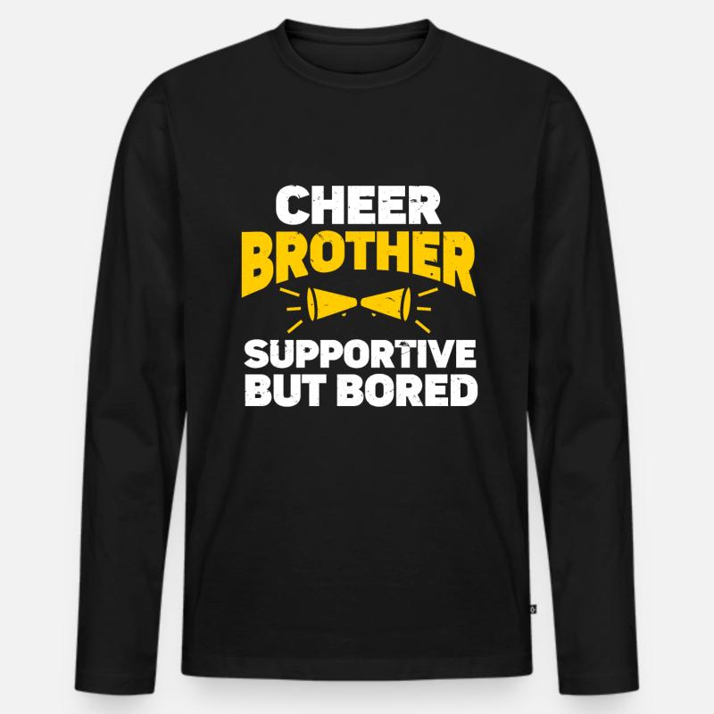 Cheerleading Cheerleader Base Flyer - Männer Premium Bio Langarmshirt - Schwarz