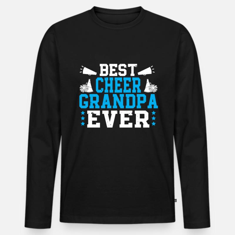 Cheerleading Cheerleader Base Flyer - Männer Premium Bio Langarmshirt - Schwarz