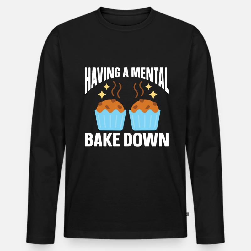Baking Bakery Baker - Männer Premium Bio Langarmshirt - Schwarz