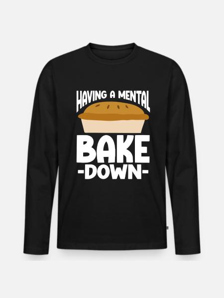 Baking Bakery Baker - Men's Premium Organic Long Sleeve Shirt - black