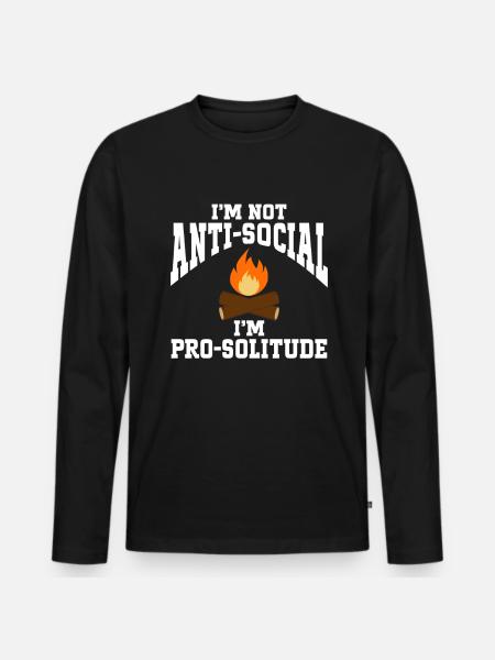 Camping Campfire Camper - Men's Premium Organic Long Sleeve Shirt - black