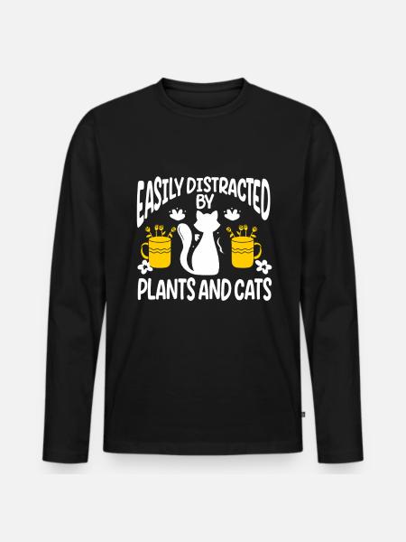 Gardening Horticulture Gardener - Men's Premium Organic Long Sleeve Shirt - black