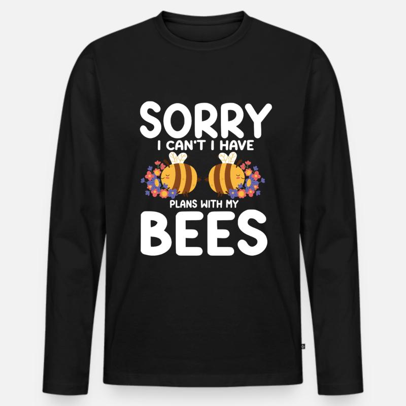 Beekeeping Bees Beekeeper - Männer Premium Bio Langarmshirt - Schwarz