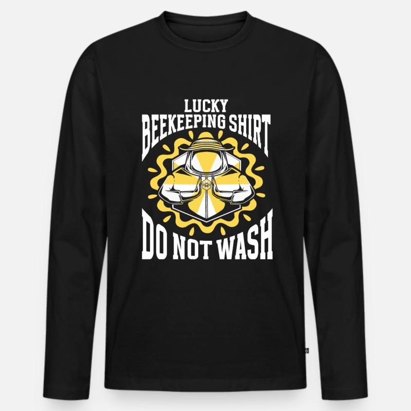 Beekeeping Bees Beekeeper - Männer Premium Bio Langarmshirt - Schwarz