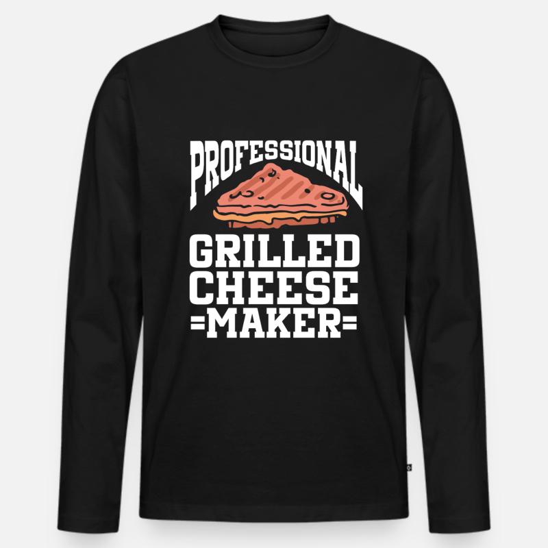 Cheese Making Cheese Lover - Männer Premium Bio Langarmshirt - Schwarz
