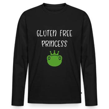 Gluten Free Princess - Männer Premium Bio Langarmshirt - Schwarz - Vorne - Nico (187cm)