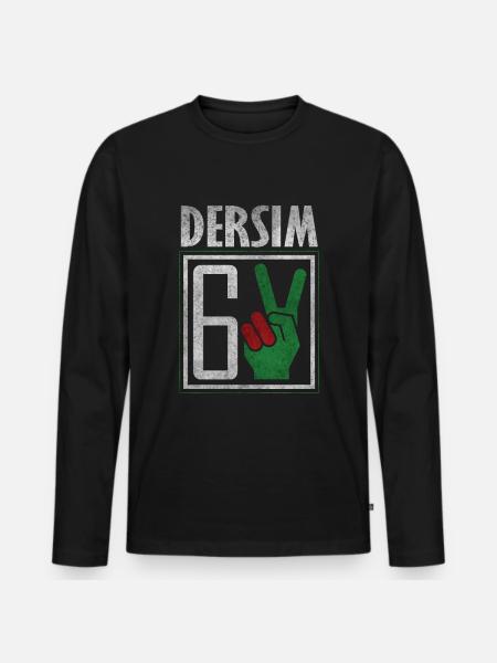 Kurdistan Dersim Peuple kurde libre - T-shirt manches longues Premium bio Homme - noir