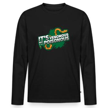 Terrarium : Serpent venimeux Venomous Snake Kornnatter - T-shirt manches longues Premium bio Homme - noir - Devant - Nico (187cm)