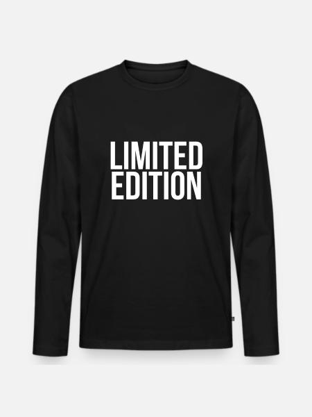 Limited Edition - Cooler Lustiger Spruch - Männer Premium Bio Langarmshirt - Schwarz