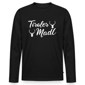 Südtirol Südtiroler Frauen Geschenk & Bundesland - Männer Premium Bio Langarmshirt - Schwarz - Vorne - Nico (187cm)