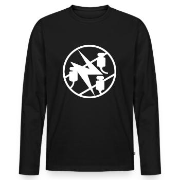 Cadeau pour homme de conception d'électricien de technicien en électronique - T-shirt manches longues Premium bio Homme - noir - Devant - Nico (187cm)