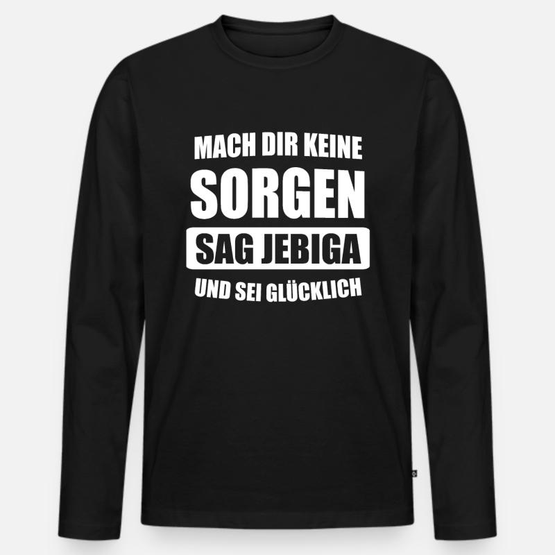 Bosnien Bosnier Jebiga Geschenk - Männer Premium Bio Langarmshirt - Schwarz