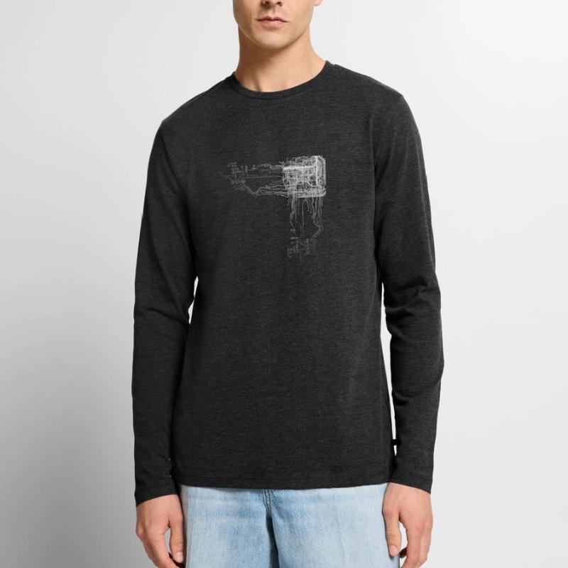 Programmierer CPU Nerd Computerprogrammierer Männer Premium Bio Langarmshirt