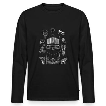 Türkei - Männer Premium Bio Langarmshirt - Schwarz - Vorne - Nico (187cm)