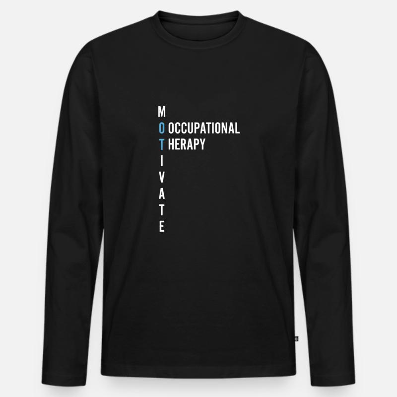 Ergotherapeut Beruflicher Therapeut - Ergotherapie - Männer Premium Bio Langarmshirt - Schwarz
