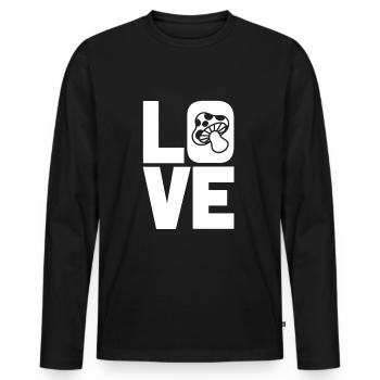 Pilze Pilzesammler - Männer Premium Bio Langarmshirt - Schwarz - Vorne - Nico (187cm)