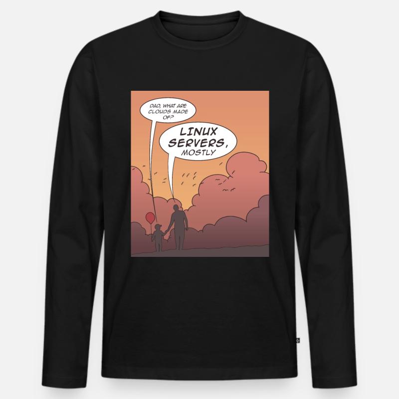 Funny coding programming languages design - Men's Premium Organic Long Sleeve Shirt - black