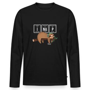 Science Chemistry Physics Biology Research - Men's Premium Organic Long Sleeve Shirt - black - Front - Nico (187cm)