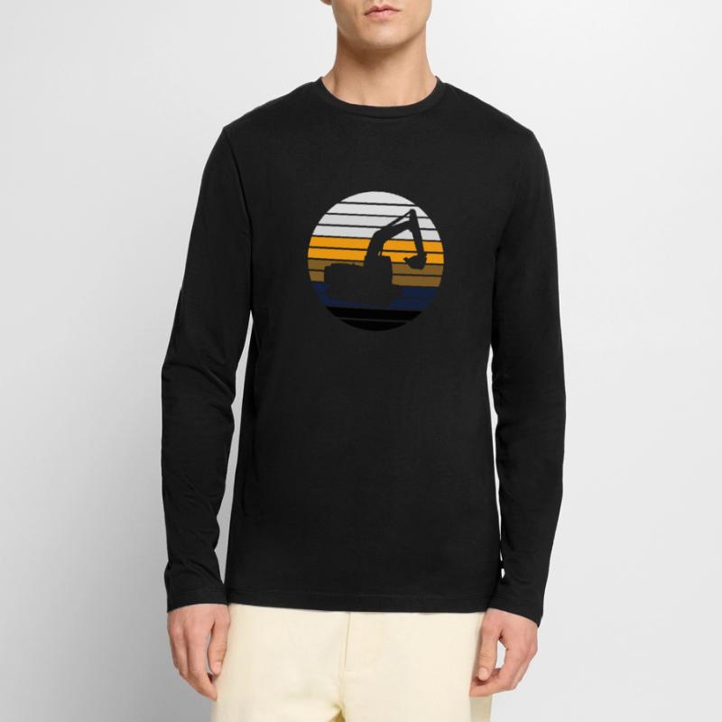 Baggerfahrer Baggern Baggerfahren Bagger Männer Premium Bio Langarmshirt