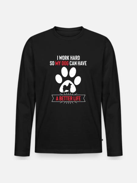 Chien Malamute d’Alaska - T-shirt manches longues Premium bio Homme - noir