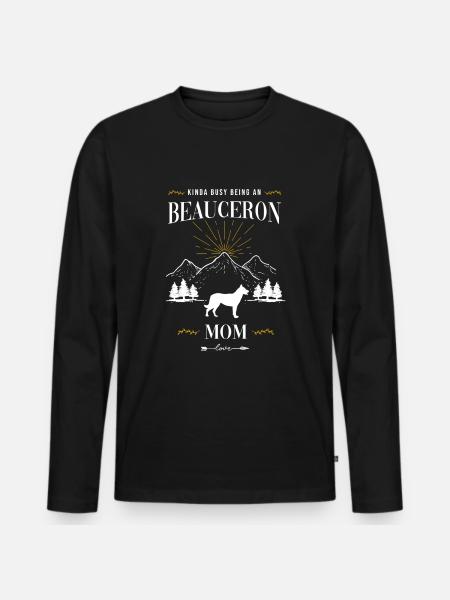Beauceron - Men's Premium Organic Long Sleeve Shirt - black