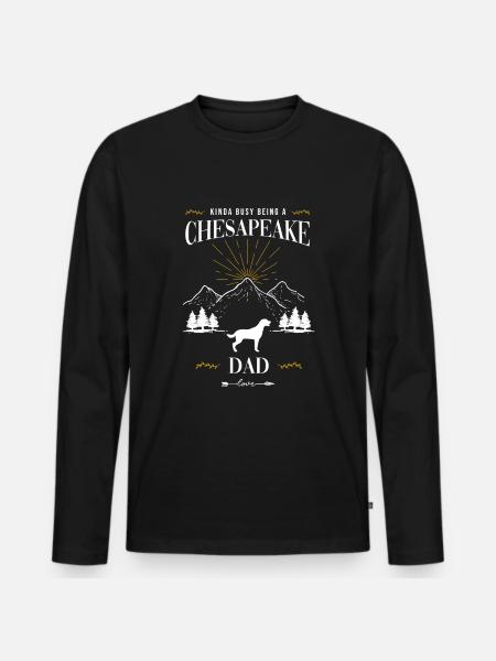 Chesapeake Bay Retriever - Men's Premium Organic Long Sleeve Shirt - black