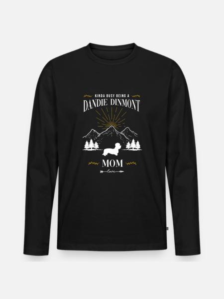 Dandie Dinmont Terrier - T-shirt manches longues Premium bio Homme - noir
