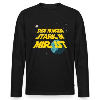 Grillschürze - Lustiger Joda Spruch - Männer Premium Bio Langarmshirt - Schwarz - Vorne - Nico (187cm)