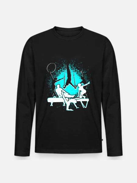 Gym Workout Gymnastics Gymnastics Gymnastics - Men's Premium Organic Long Sleeve Shirt - black