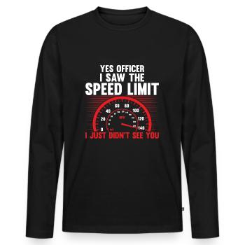 Tuner Tuner Course automobile voiture de course voiture de sport drag - T-shirt manches longues Premium bio Homme - noir - Devant - Nico (187cm)