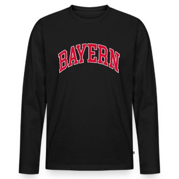 Bavaria - Men's Premium Organic Long Sleeve Shirt - black - Front - Nico (187cm)