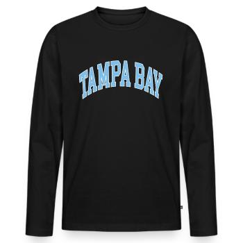 Tampa Bay - Men's Premium Organic Long Sleeve Shirt - black - Front - Nico (187cm)