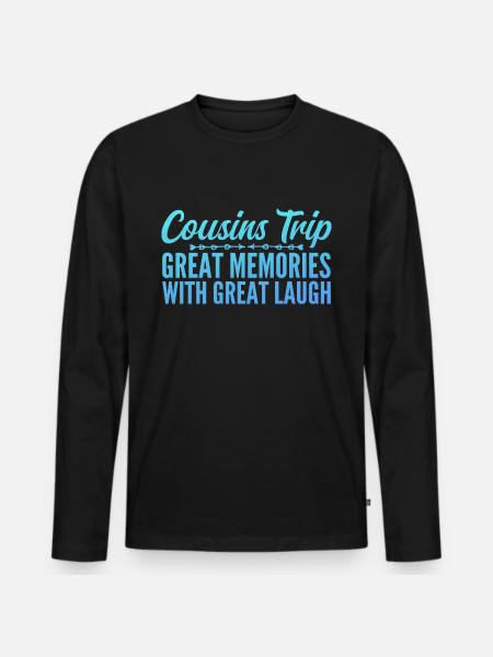 Cousin Trip 2025 - Men's Premium Organic Long Sleeve Shirt - black