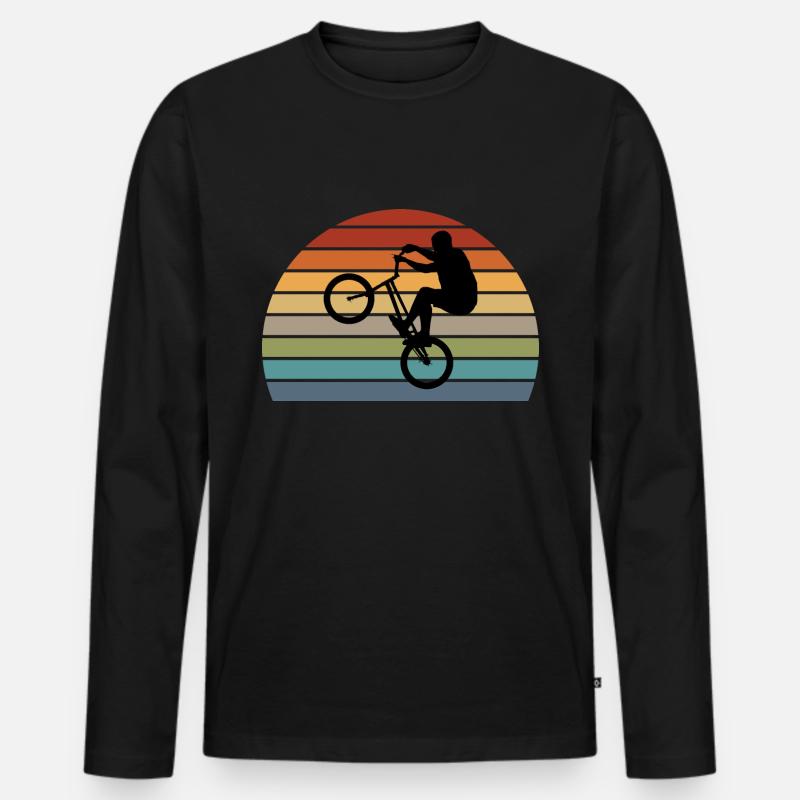 BMX - Männer Premium Bio Langarmshirt - Schwarz
