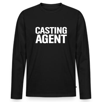 Casting Agent Film Crew Filmmaker Gift - T-shirt manches longues Premium bio Homme - noir - Devant - Nico (187cm)