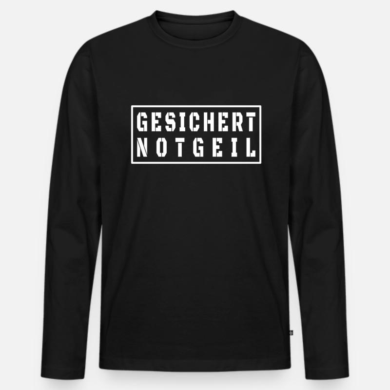 Fête des pères sécurisée style Malle T-shirt manches longues Premium bio Homme