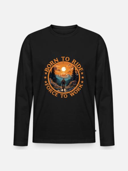 VTT VTT de descente VTT - T-shirt manches longues Premium bio Homme - noir