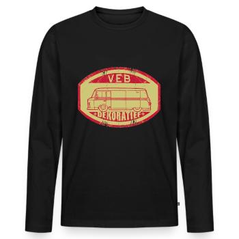 Barkas b 1000 - VEB Dekoratief - T-shirt manches longues Premium bio Homme - noir - Devant - Nico (187cm)