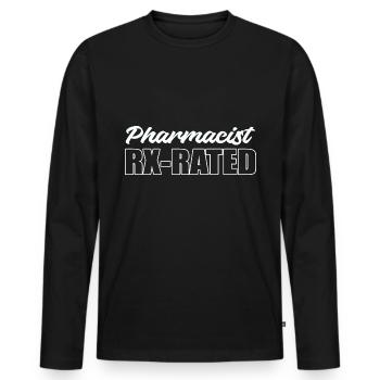 Pharmacist RX reviews Joker Gift - Men's Premium Organic Long Sleeve Shirt - black - Front - Nico (187cm)
