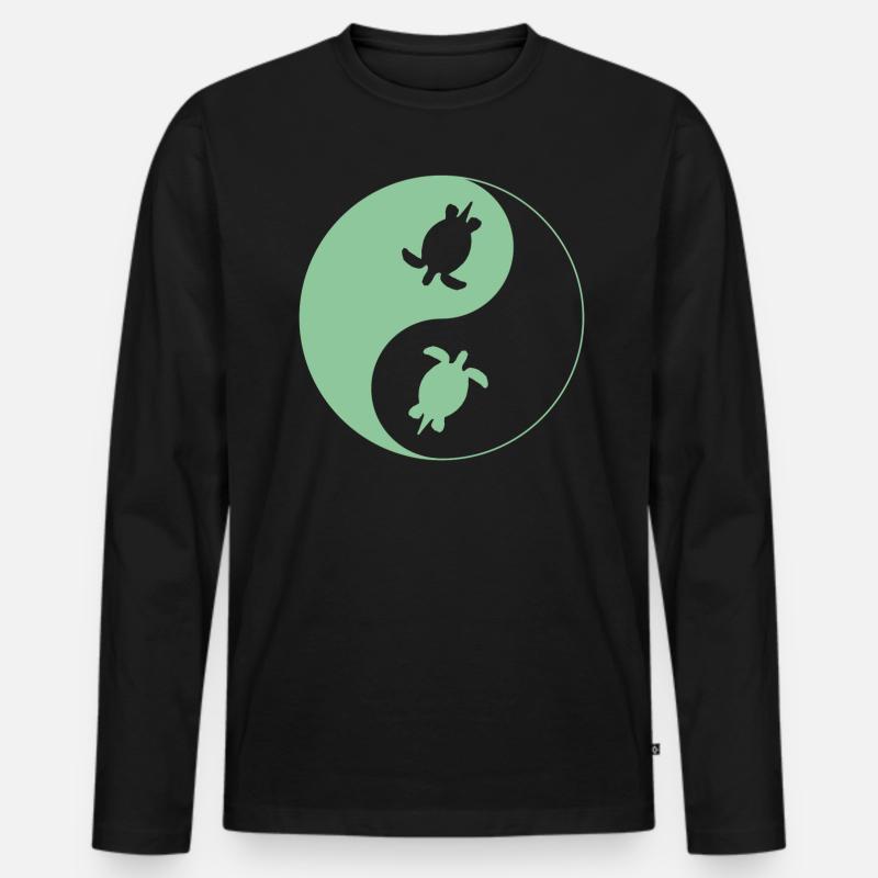 Schildkröten, Schildkröte, Turtle, Turtles - Männer Premium Bio Langarmshirt - Schwarz