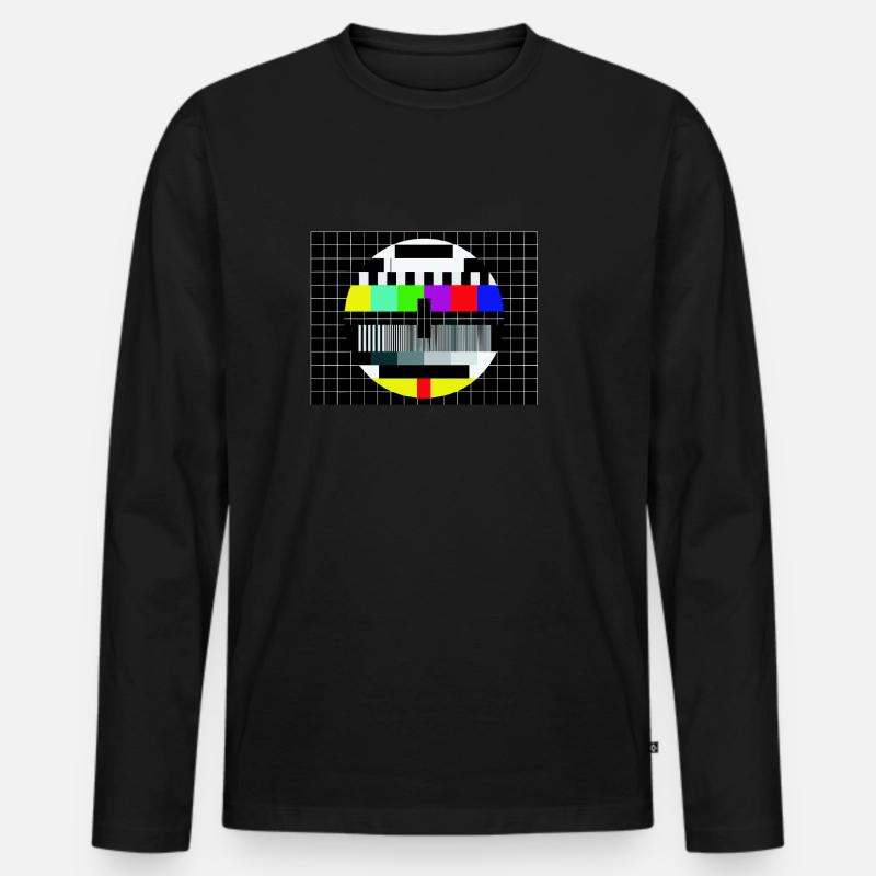 Brett - Männer Premium Bio Langarmshirt - Schwarz
