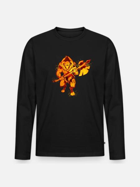 Greek mythology - Minotaur - Men's Premium Organic Long Sleeve Shirt - black