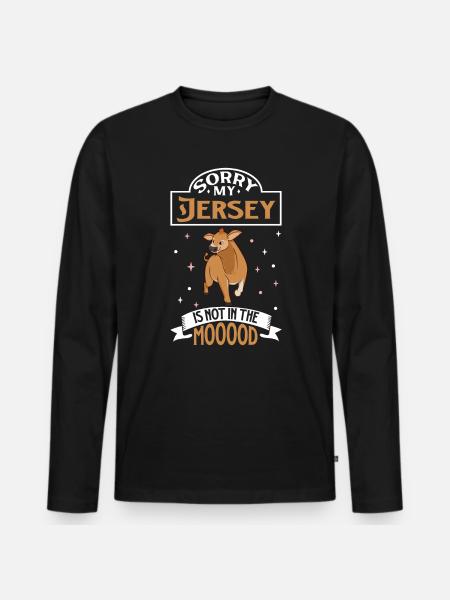 Not in the mood - Jersey - Men's Premium Organic Long Sleeve Shirt - black