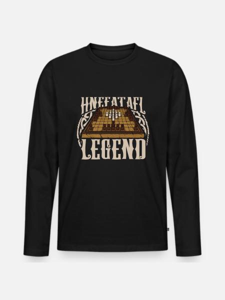 Hnefatafl Legend - Men's Premium Organic Long Sleeve Shirt - black
