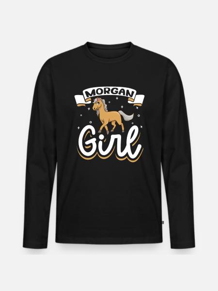 Morgan Fille - T-shirt manches longues Premium bio Homme - noir