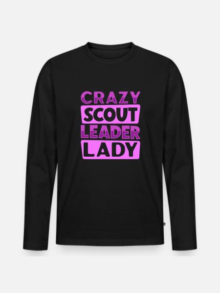 Crazy Girl Scout - Men's Premium Organic Long Sleeve Shirt - black